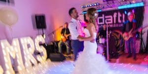 Berkshire wedding band bride and groom dancing