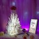 Firework cake projection on a projection mapping wedding cake