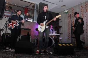 Live band performing